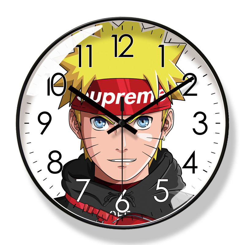 Ipla 8050 Wall Clock Living Room Clock Naruto Home Clock Wall Watch Modern Silent Seconds Sweeping Quartz Clock