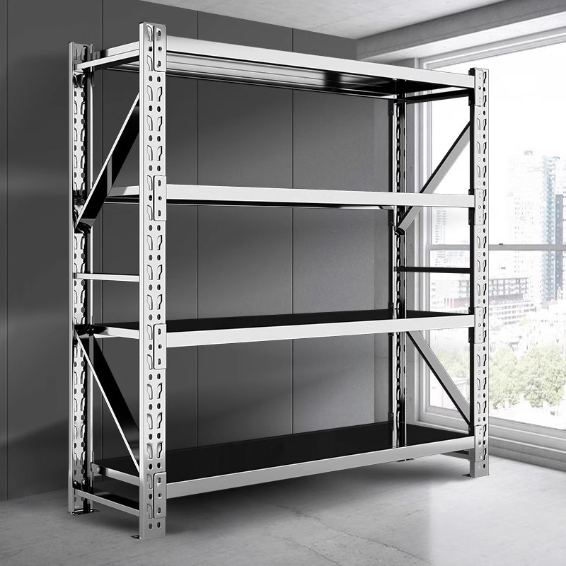 Picture of Stainless steel shelf storage shelf workshop cold storage heavy storage rack multi-layer adjustable floor storage rack