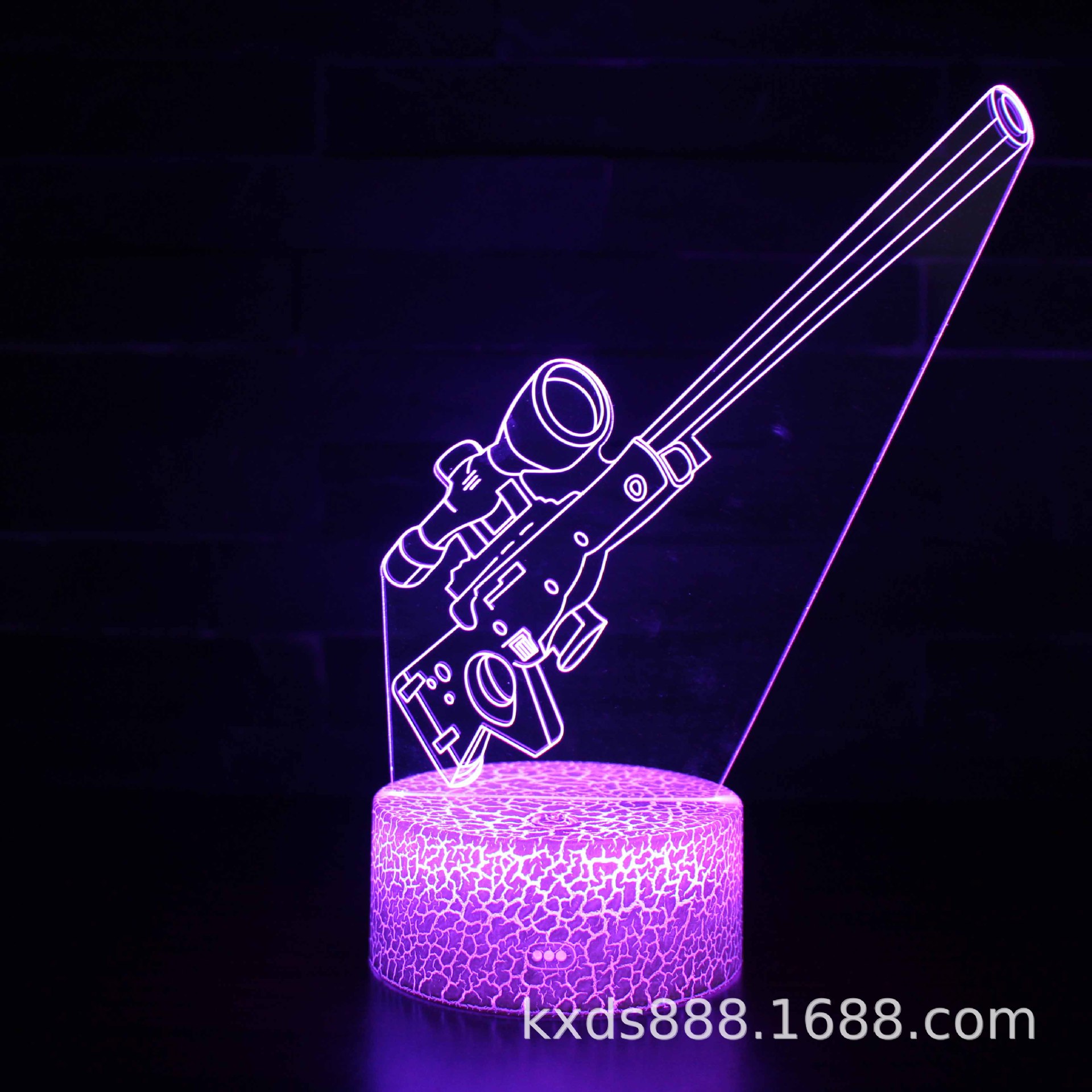 Picture of Kaixing Cross-border Exclusive Fortress Night Game Series 3D Nightlight LED Colorful Touch Remote Control Creative Table Lamp