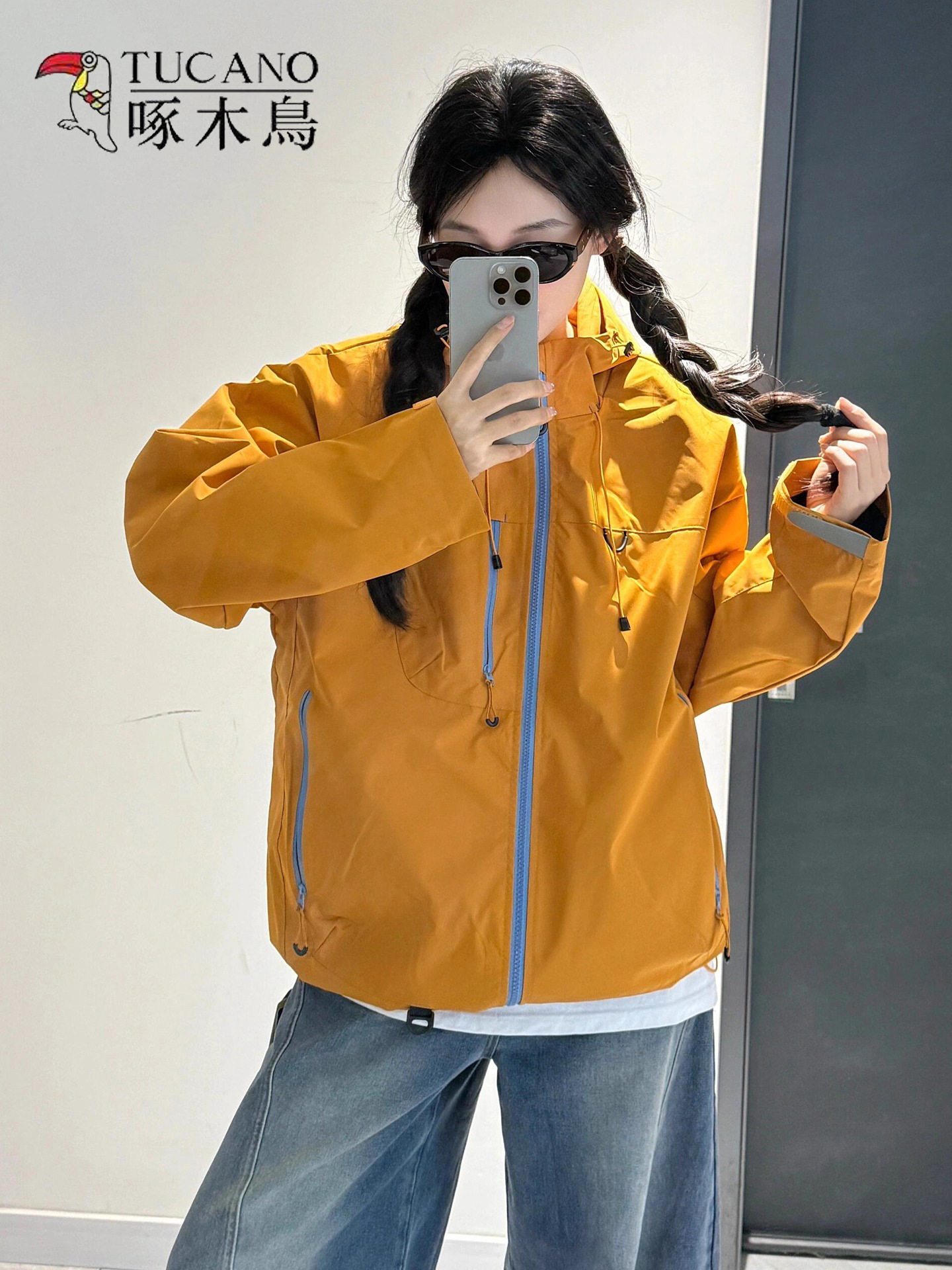 Woodpecker Jacket Women's 2025 New Spring and Autumn Outdoor Three-In-One Small Windproof and Waterproof Mountaineering Jacket