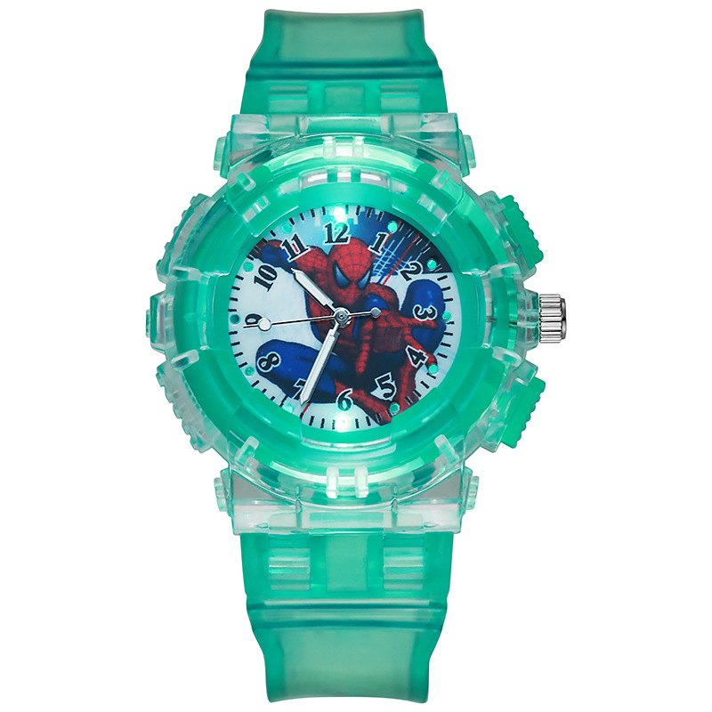 Picture of Cross-Border New Spider-Man Watch Luminous Plastic Cartoon Watch Boy Boy Quartz Watch Wholesale in Stock