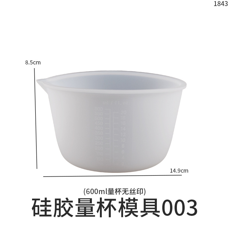 Picture of diy30 50 100 250 350 450 600 1000ml Crystal dropping Silicone Measuring Cup sub-filling cup mold