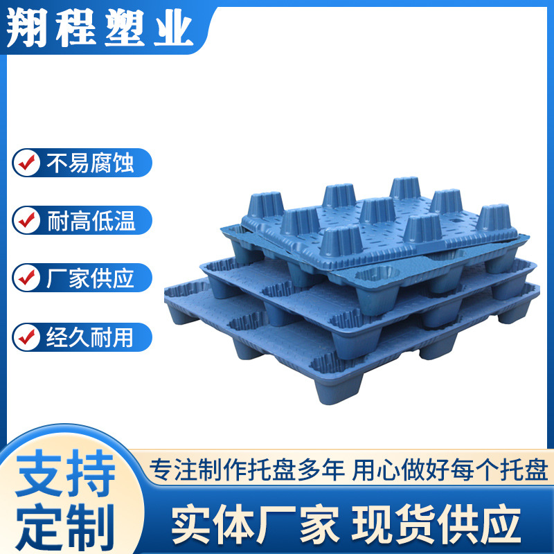 Picture of Plane nine-foot blow molding pallet warehouse moisture-proof pad forklift plastic pallet logistics pallet plastic pallet manufacturers