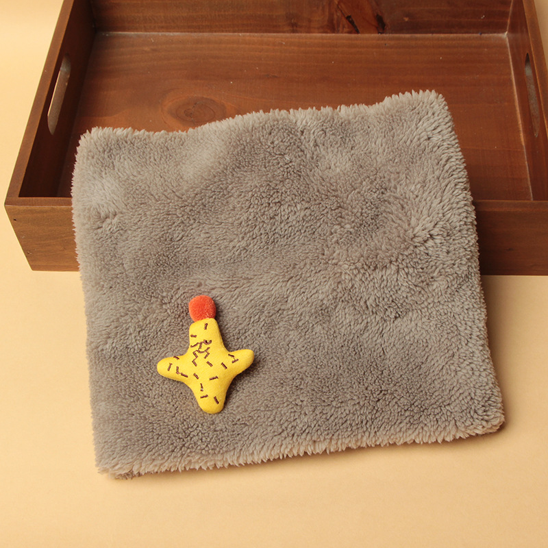 Picture of Winter New Korean Style Solid Color Children's Pullover Scarf for Boys and Girls Plush Thickened Scarf Baby Velvet Neck Sleeve