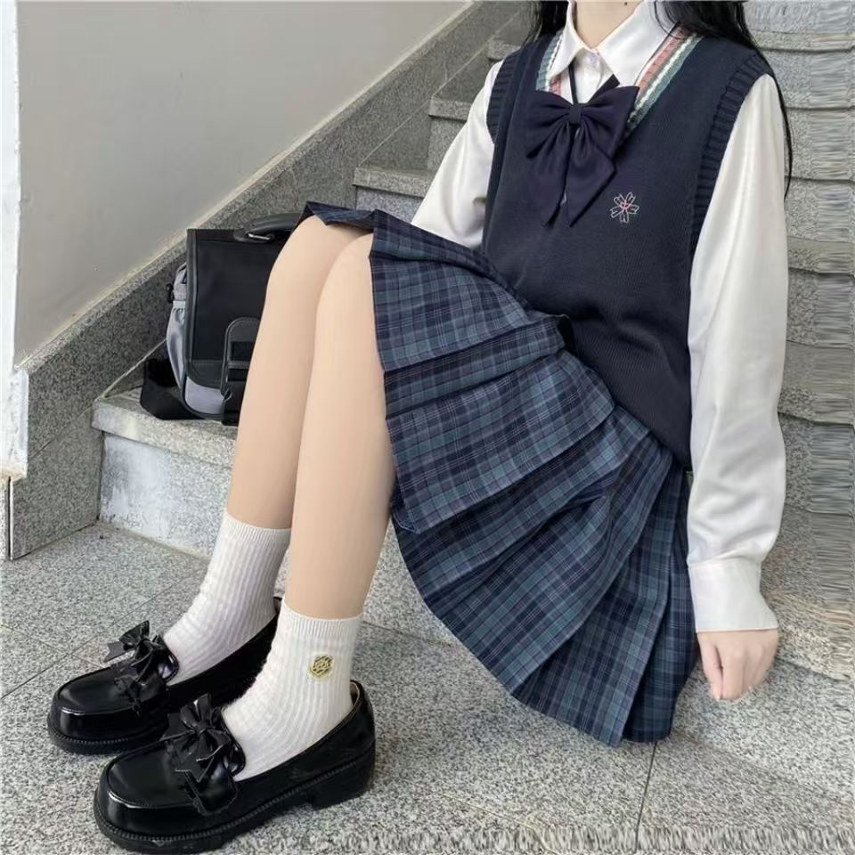 Picture of Vivienne Genuine JK Dress Student Japanese School Long Dress Female Orthodox Short Skirt Japanese JK Uniform
