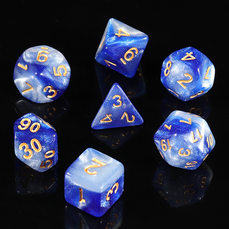 Picture of Star new multi-sided dice digital dice running group table game accessories 4/6/8/10/12/20 sieve props