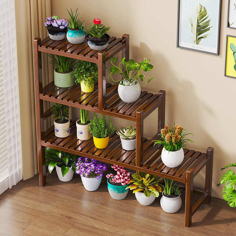 Multi-layer flower rack, stepped green planting pot rack, succulent potted plant rack, home living room storage rack, storage and organization rack