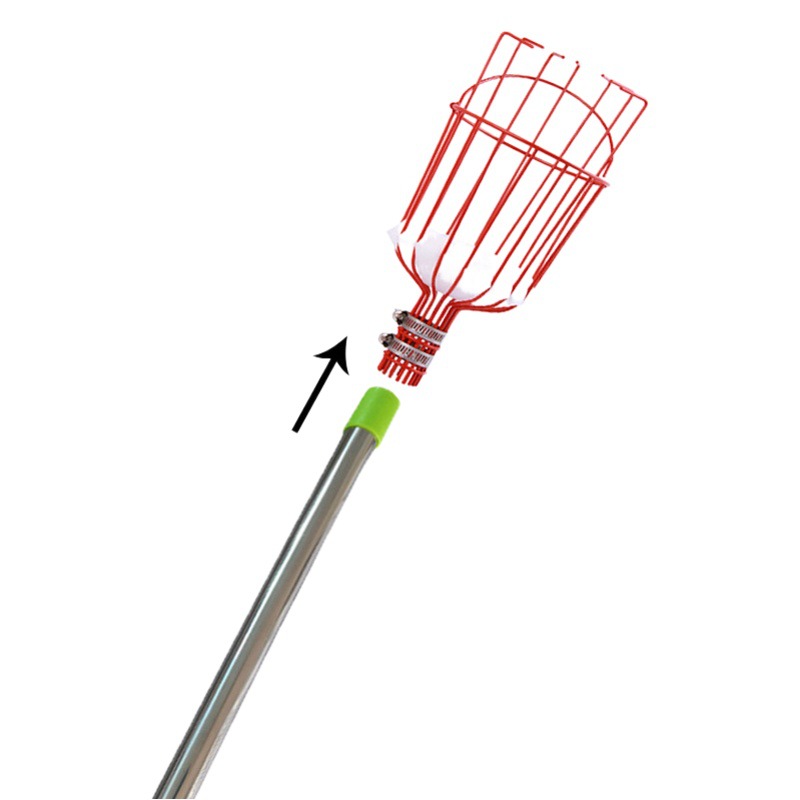Ultra-long pole fruit picker Cross-border e-commerce stainless steel fruit picker picking fruit garden tools Amazon pole