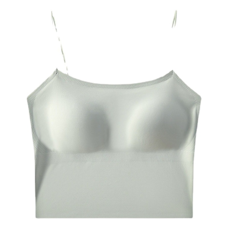 Beautiful Back Sling Women's Inner Strap with Chest Pad One-piece Push-up Non-marking Base Underwear Summer Thin Strapless Outer Wear