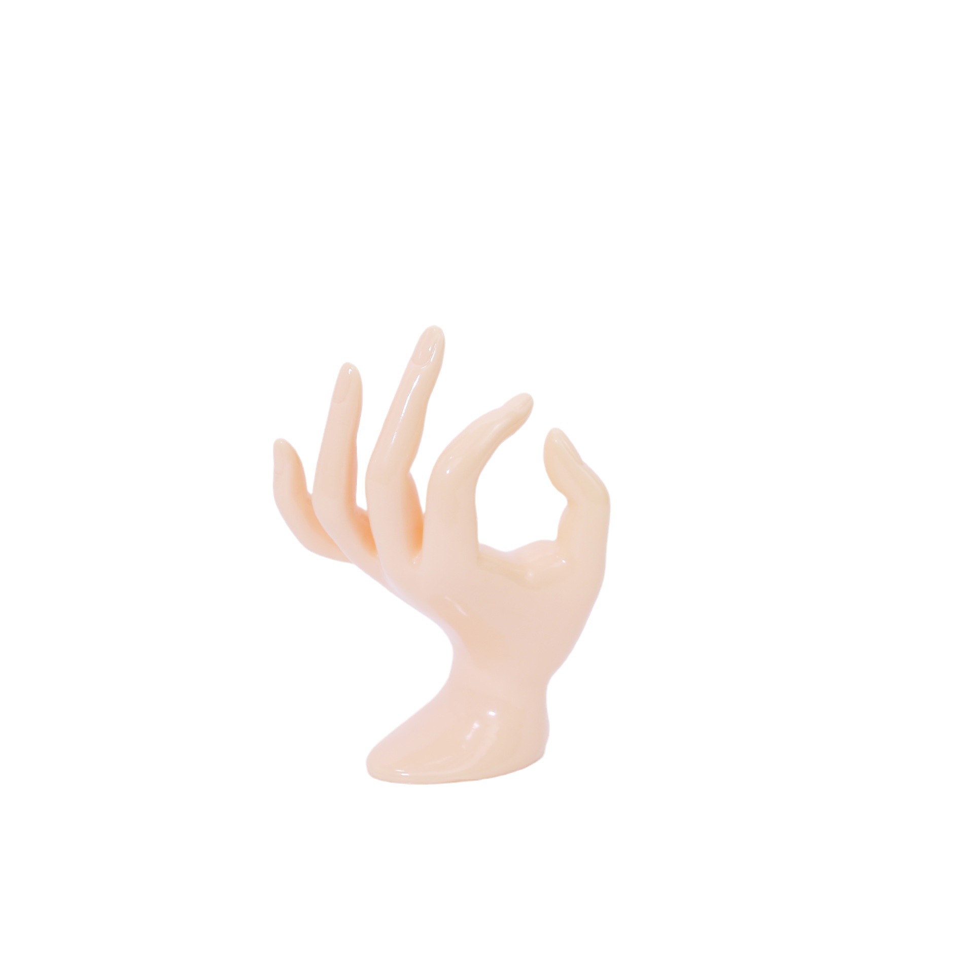 Picture of Cross-border spot ring display stand plastic OK hand mold jewelry shooting live props bracelet bracelet display stand