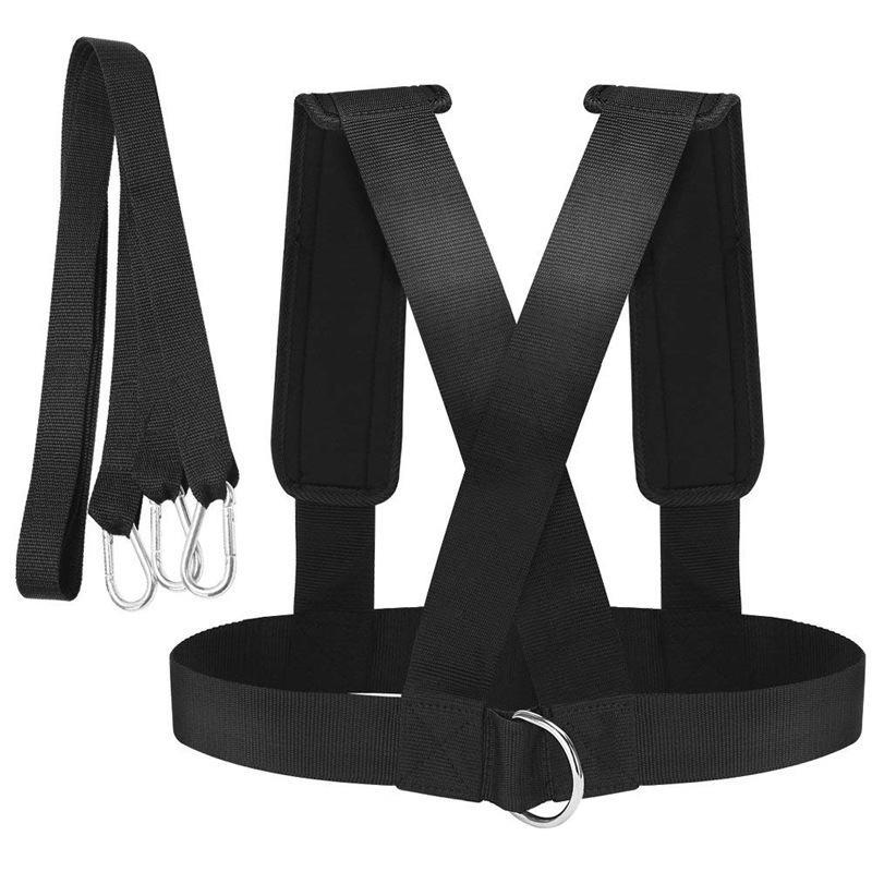 Resistance Training Belt Speed Harness Weight-Bearing Exercise Pull Belt Vest Sled Portable Professional Fitness Running