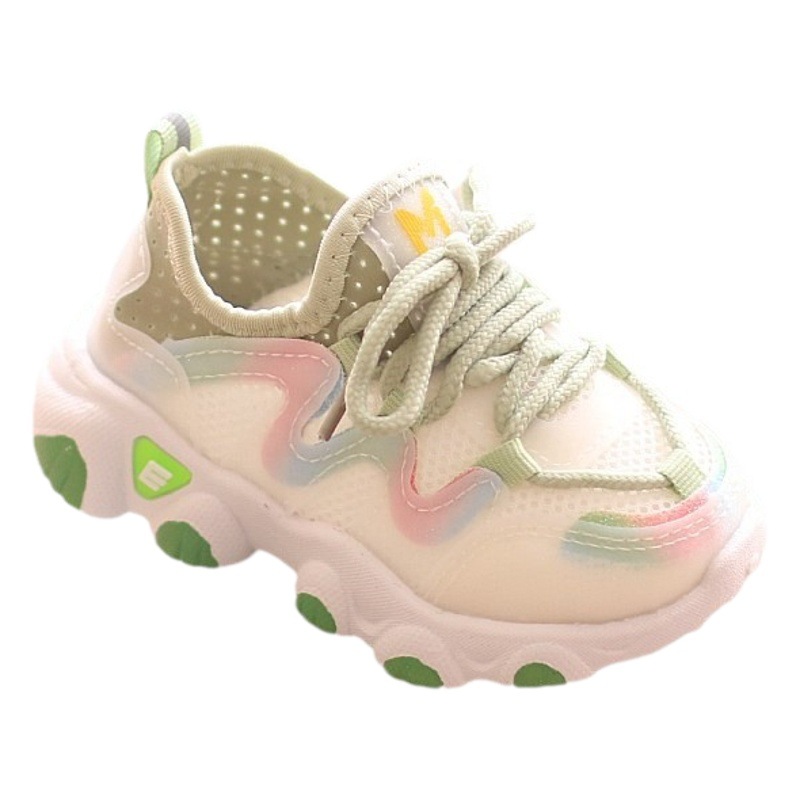 Children's white shoes girls' shoes Korean style versatile spring and autumn breathable casual sneaker primary school children's board shoes net