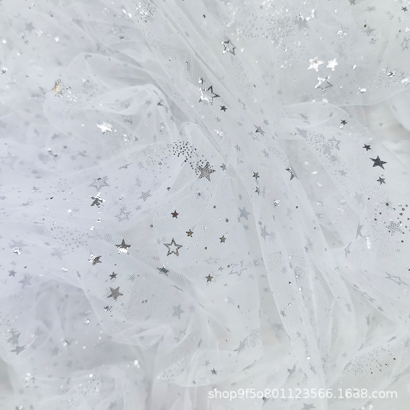 Picture of Trailing meteor gauze sheer soft nylon American mesh pet clothes, Barbie skirts, children's dresses, souvenir mesh tulle