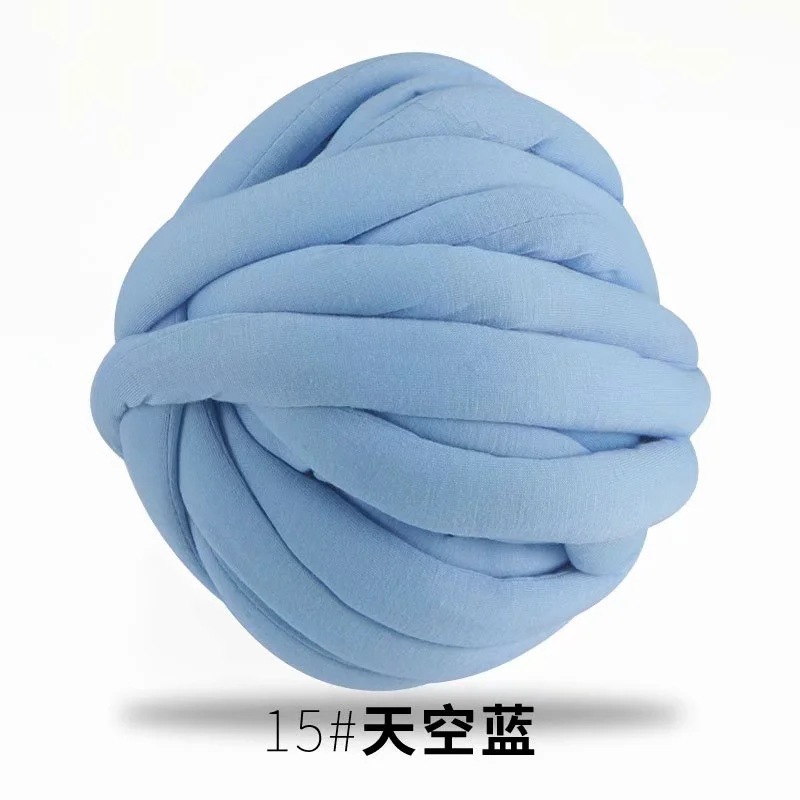 Picture of Heart-filled cotton coarse cotton fabric thread hand-woven blanket bag cat nest wool core-spun yarn thread machine-washed OHHIO new style
