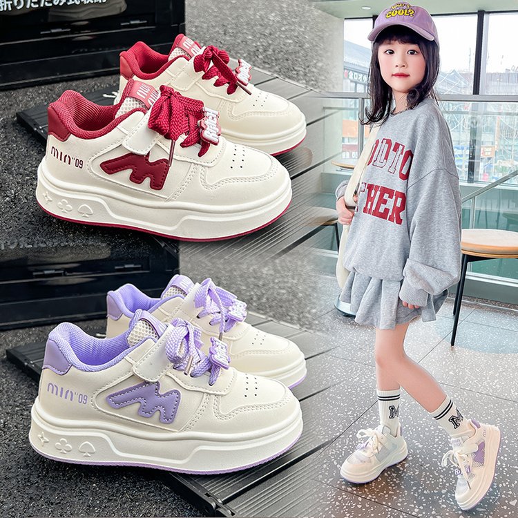 Children's Sneakers New Style 2025 Spring and Autum Comfortable Leather Girls' Cute Casual Shoes Fashionable Sports Shoes Kidsren's Shoes