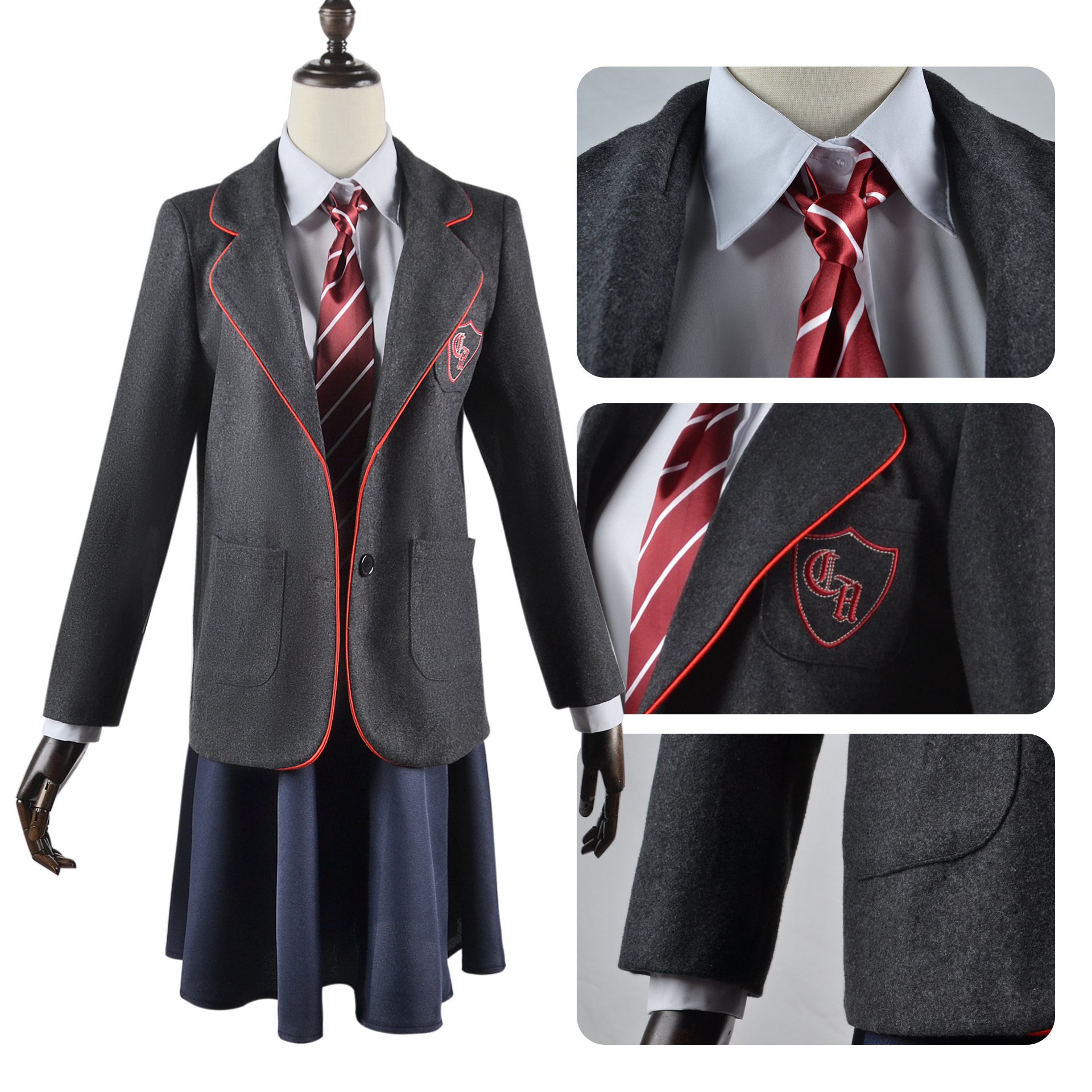 Picture of Beishui Trade Matilda cos Gray School Uniform Adult Children Code cosplay Uniform European and American Film and Television Uniform