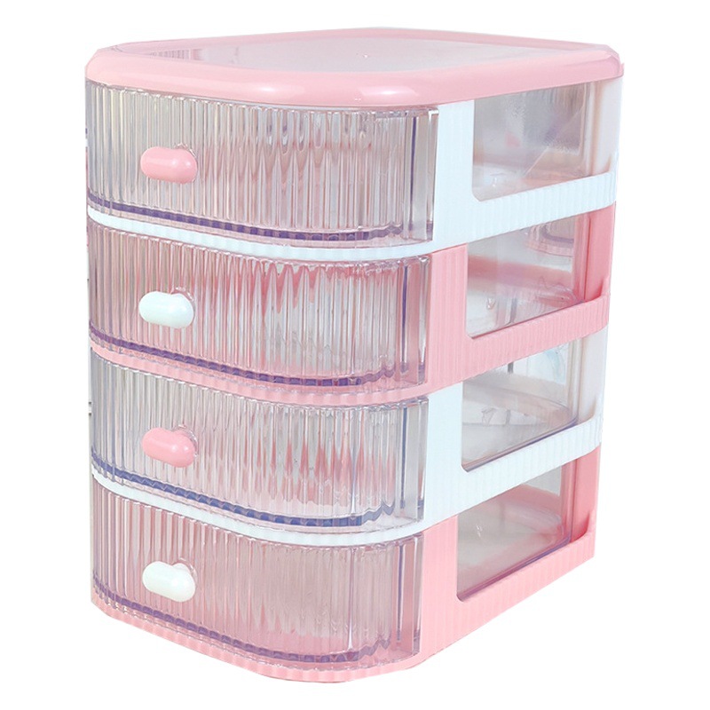 Drawer type storage box small fresh multifunctional hair accessories cosmetics storage box lipstick stationery desktop storage box