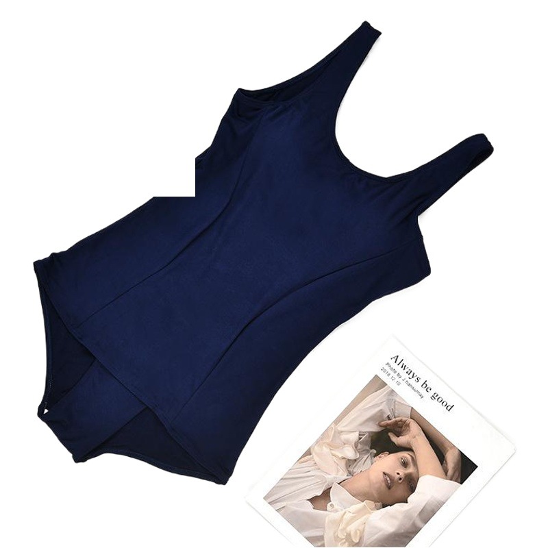Daifa Dead Water Swimsuit Women's One-piece Sports Slimming Belly Covering Training One-piece Swimsuit for Big Children Children Adult