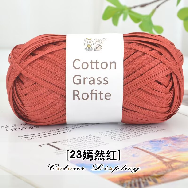 Picture of New Cotton Straw Raffia Paper Straw Hook Hat DIY Special Thread Summer Hat Handmade Straw Bag