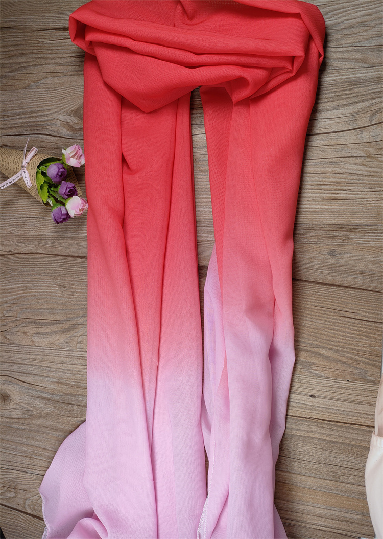 Picture of Dance Photography Photo Gradient Silk Scarf Art Photo Props Dance Performance Elegant Body Etiquette Scarf