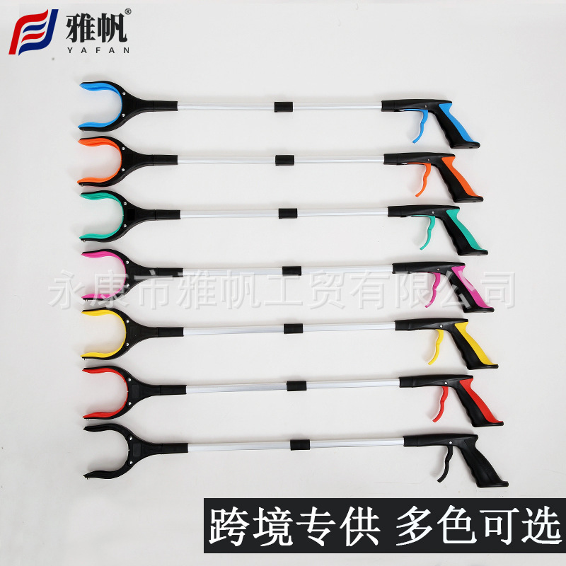 Thickened aluminum alloy folding garbage clip picker cleaning sanitation tongs pick up sanitary clip cross-border exclusive