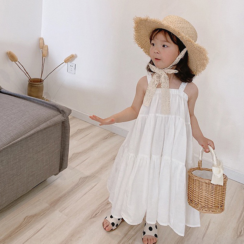 Women's Children's Slip Skirt 2024 Summer New Girls' Skirt Seaside Vacation Western Style Beach Dress Super Fairy dress