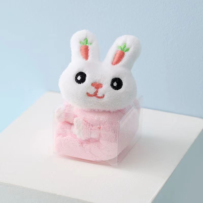 Picture of Cartoon hand towel hand gift towel hanging doll towel creative gift children's towel coral fleece towel