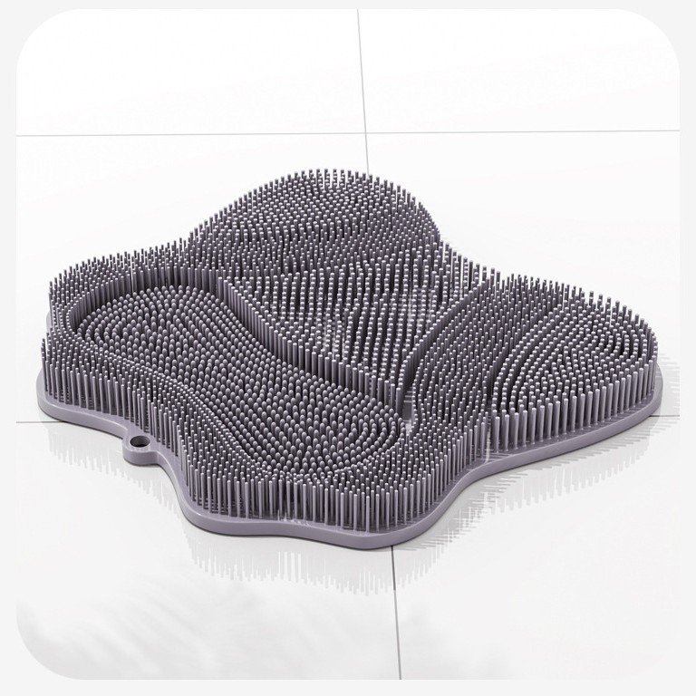 Picture of Rubbing Back Pad Bath Bathroom Non-slip Foot Mat Lazy Man Artifact Exfoliating Massage Mat Convenient Multifunctional Floor