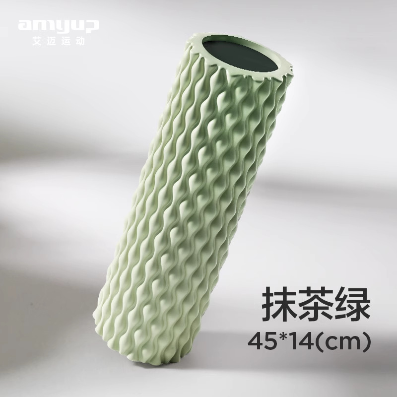 Picture of EVA water drop foam shaft muscle relaxation spike massage stick hollow yoga pillar massage roller