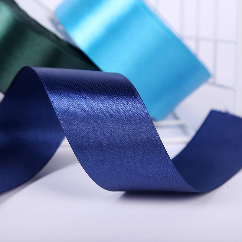 Picture of 4CM Polyester Ribbon DIY Handmade Rose Flower Ribbon Ribbon Wedding Cake Gift Packaging Decorative Silk Ribbon