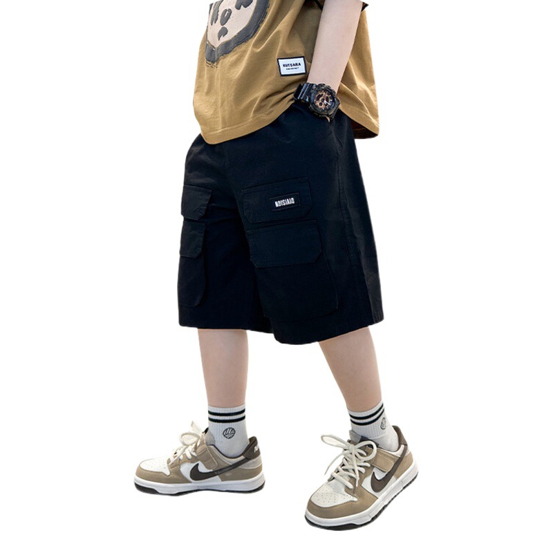 Children's clothing boys' summer pants shorts 2023 new medium and big children's summer Middle pants thin summer overalls fashion