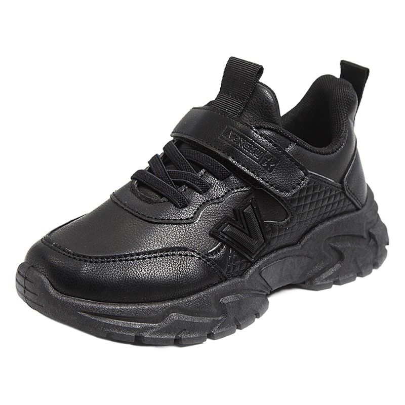 Children's new leather surface sneaker spring/summer autumn boys and girls daddy shoes fashionable casual white sneakers all-matching
