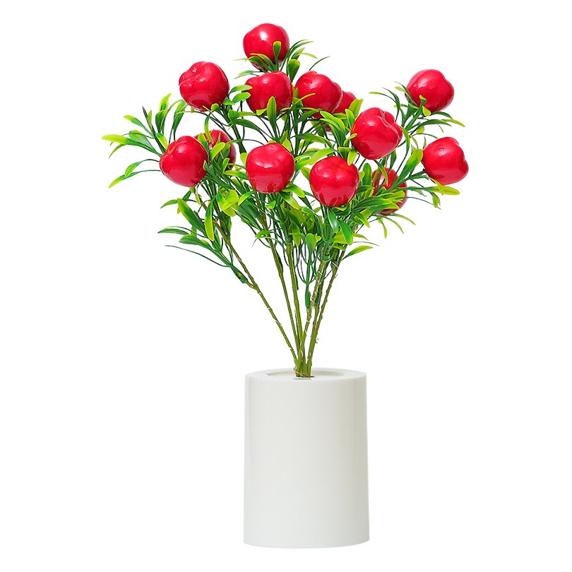 Artificial fruit night light creative potted night light bedroom bedside lamp ceiling lamp home decoration desktop decoration