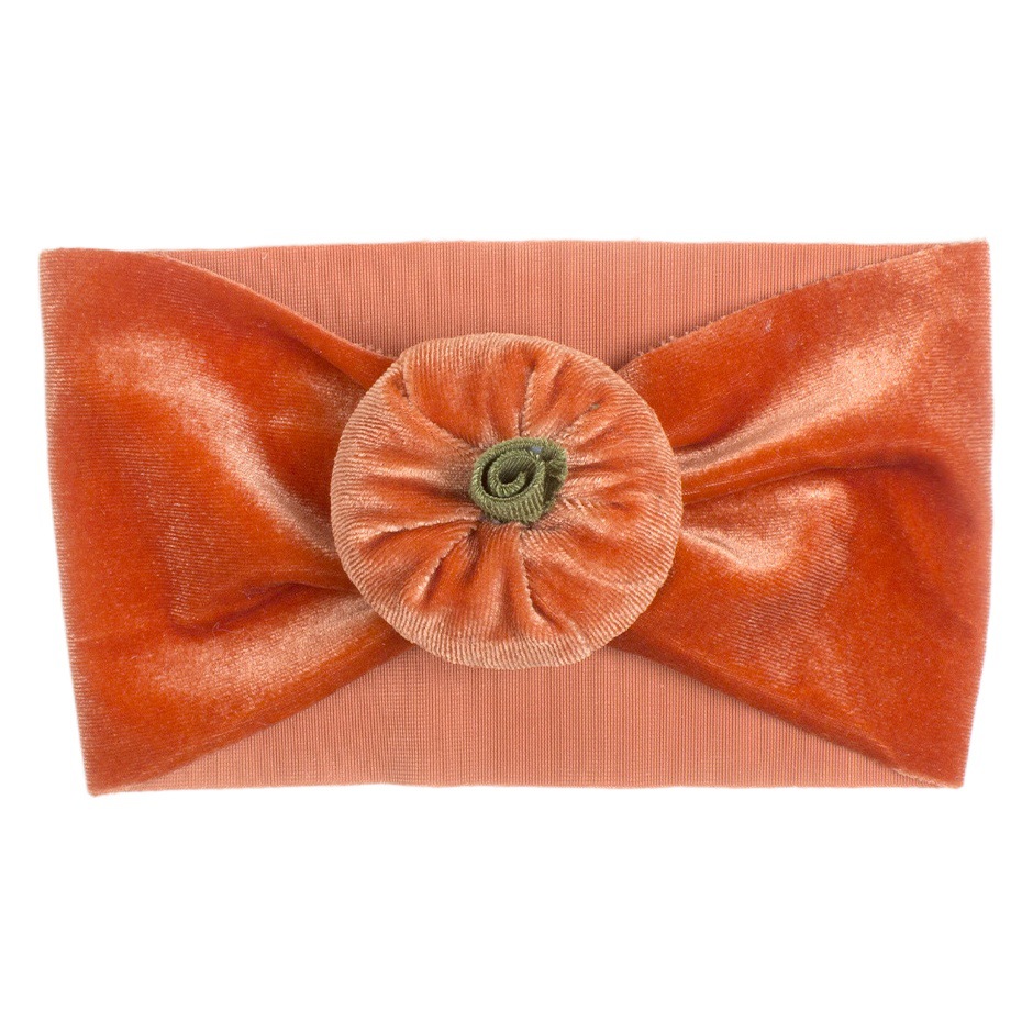 European and American New Halloween Kidsren's Hairbands Pumpkin Head Easter Gold Velvet Baby Hair Accessories Baby Hairbands