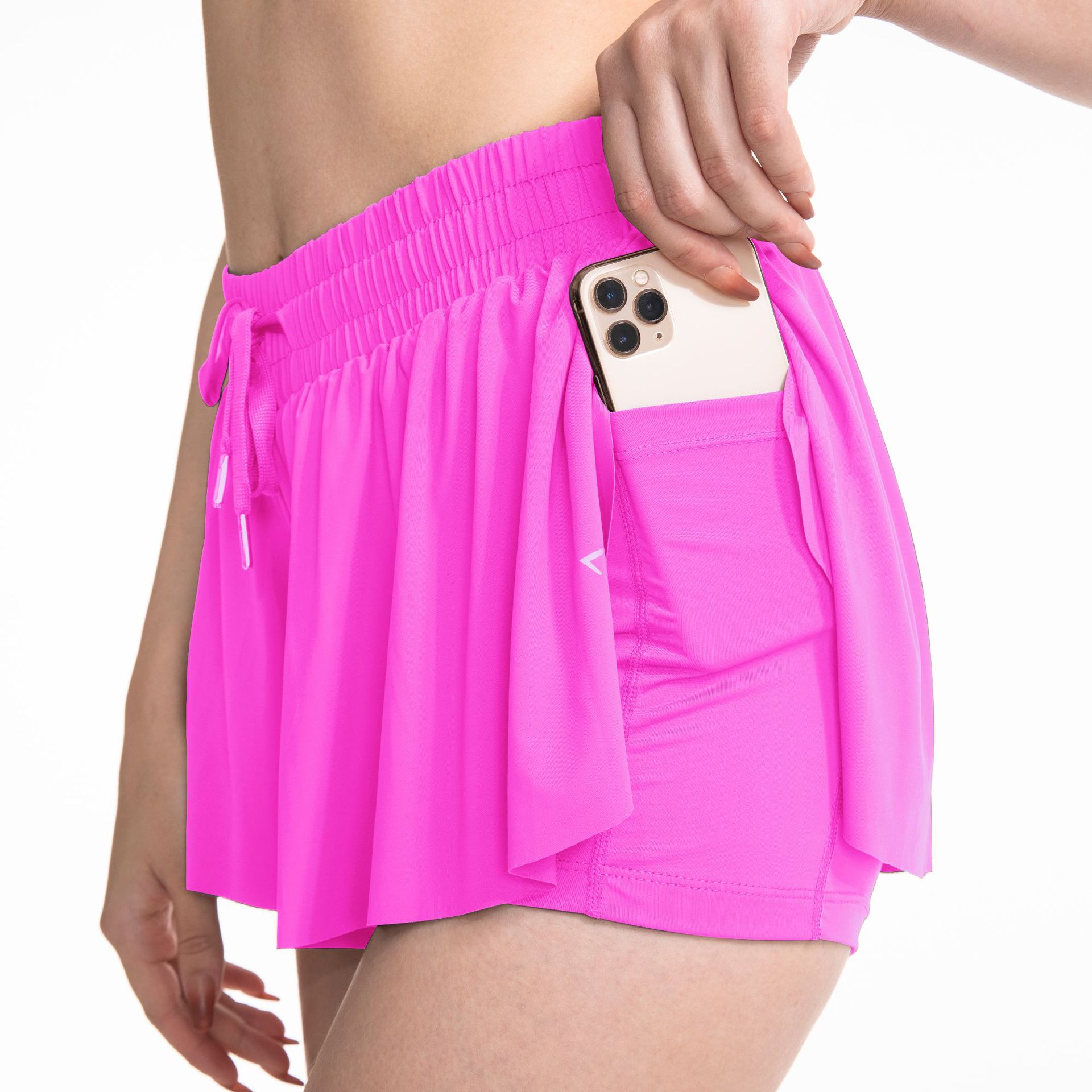 Picture of Amazon 2-in-1 Tennis Skirt Yoga Sports Short Skirt Running Fitness Sports Pocket Skirt Women's Cross-Border
