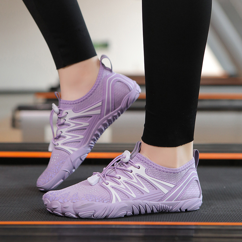 Indoor Fitness Shoes for Men and Women, Skipping Rope Shoes, Silent Soft-Soled Aerobic Sports Shoes, Non-Slip Home Sports Treadmill Shoes