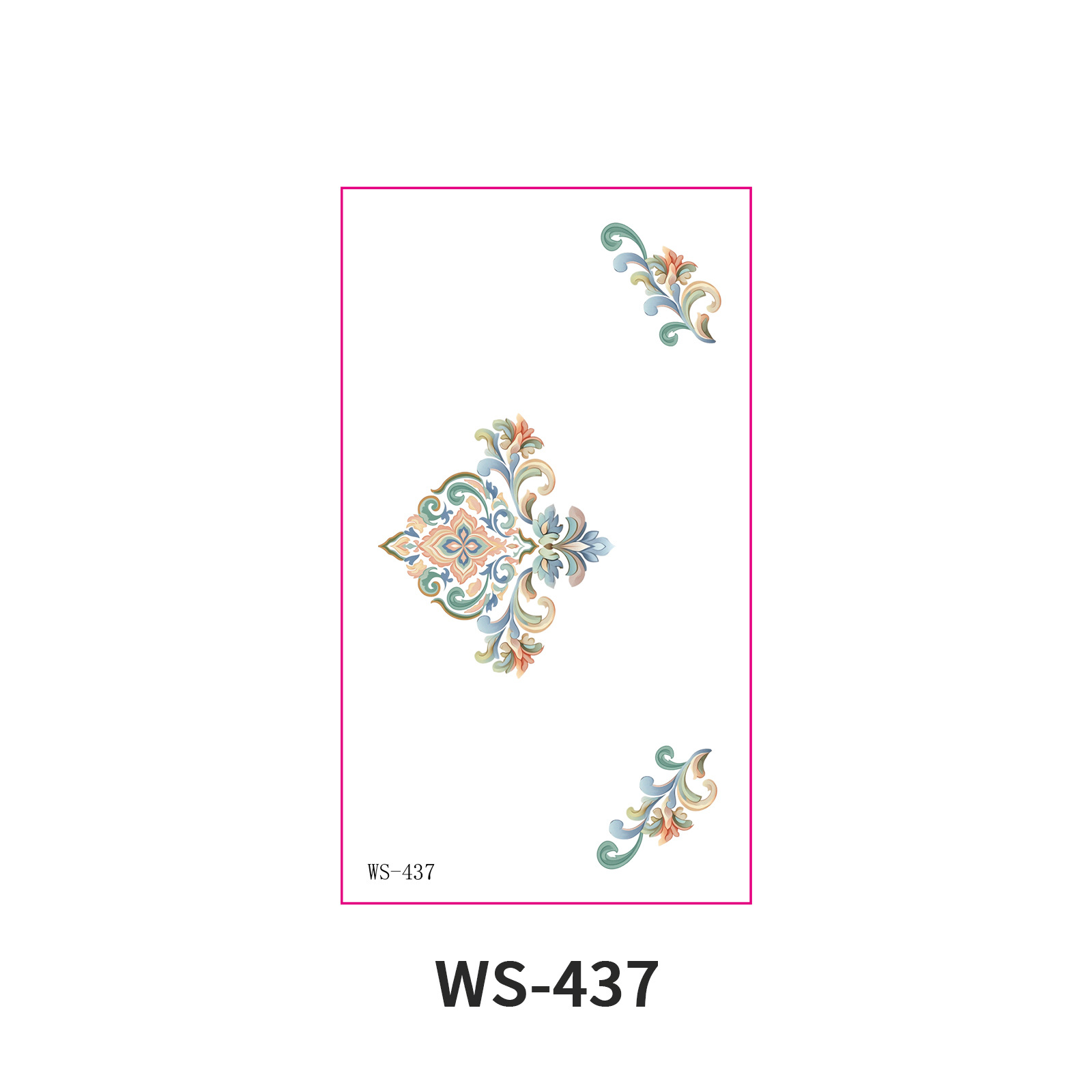 Picture of New Nezha Acrylic Face Tattoo Sticker Children's Forehead Print Eyebrow Sticker Waterproof Sweat Painted Face Sticker
