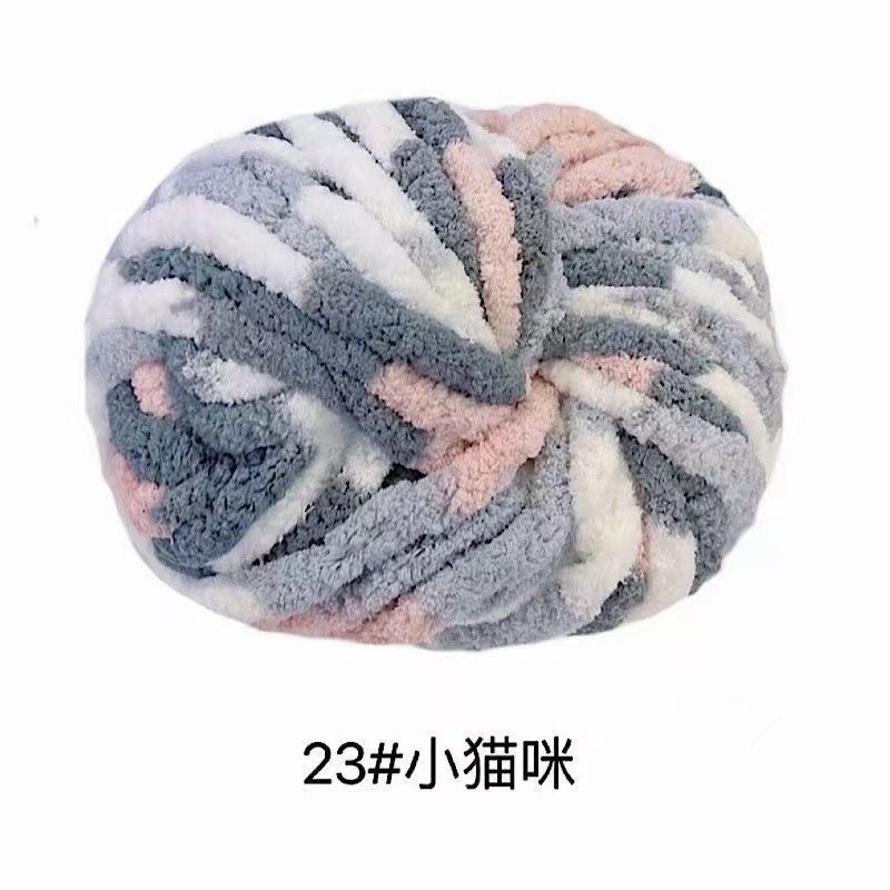Picture of Extra Thick Ice Stick Cat Tail Thread Wholesale Sausage Wool Handmade DIY Cushion Blanket Cat Nest Big Tree Sweater Decoration