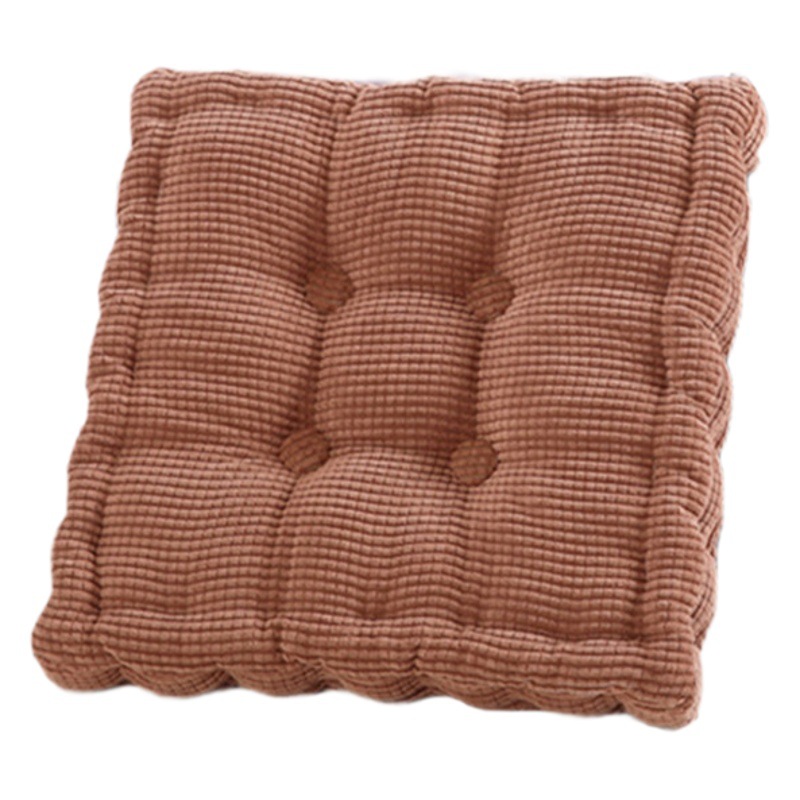 Picture of Manufacturer Wholesale Solid Color Corduroy Corn Kernel Cushions Japanese Square Round Chair Cushions Student Chair Cushions Futon