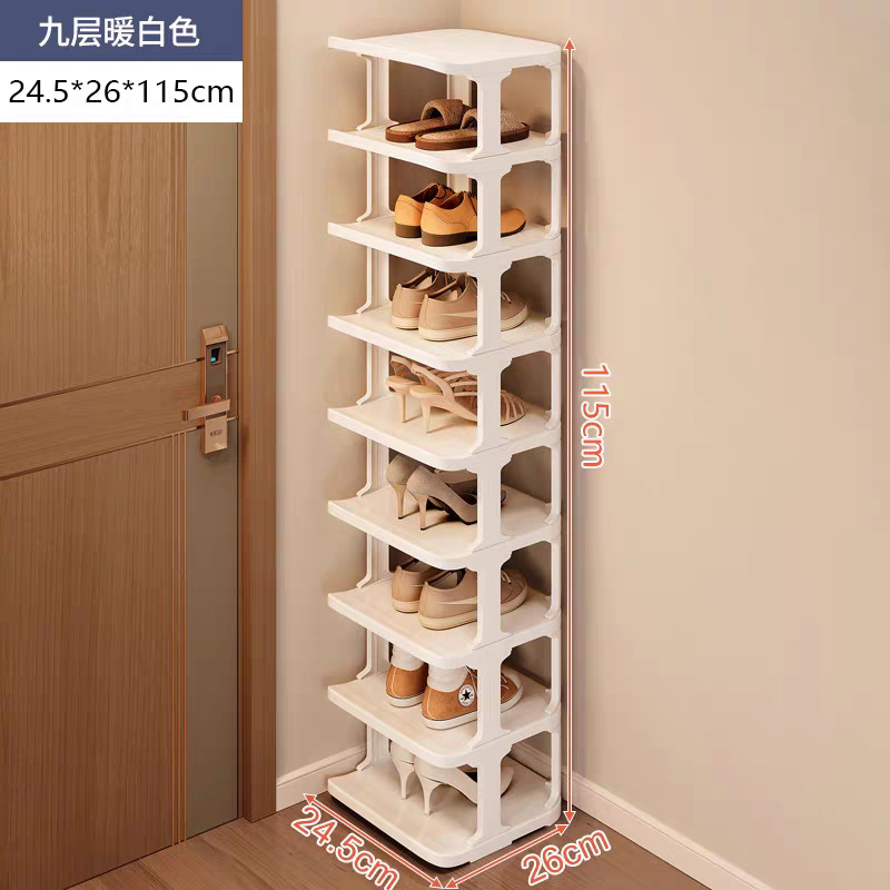 Picture of Shoe rack simple door multi-layer shoe storage shoe rack rental room small simple dormitory shoe rack vertical