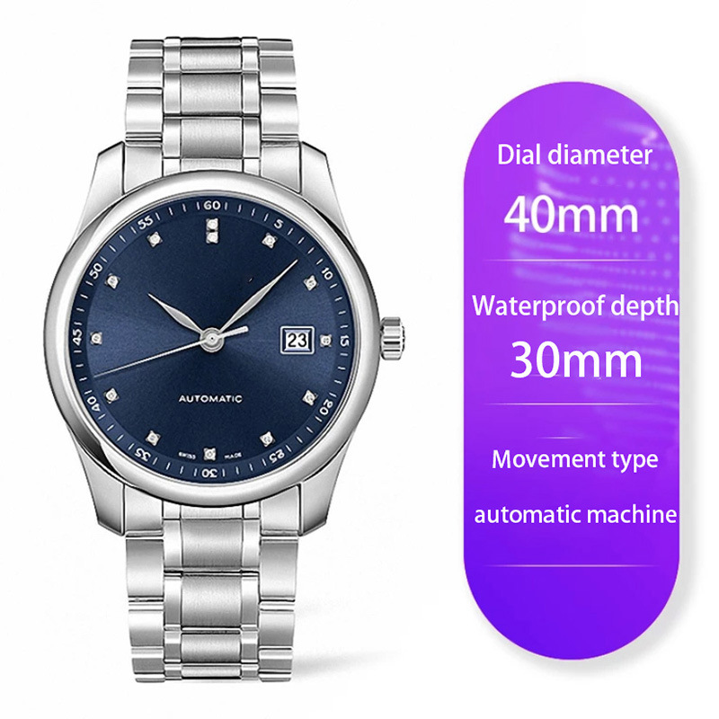 Picture of High-Quality Watch Famous Craftsman Classic Three-Hand Fashion Ultra-Thin Steel Band Fully Automatic Mechanical Watch Men's Danaleno Watch