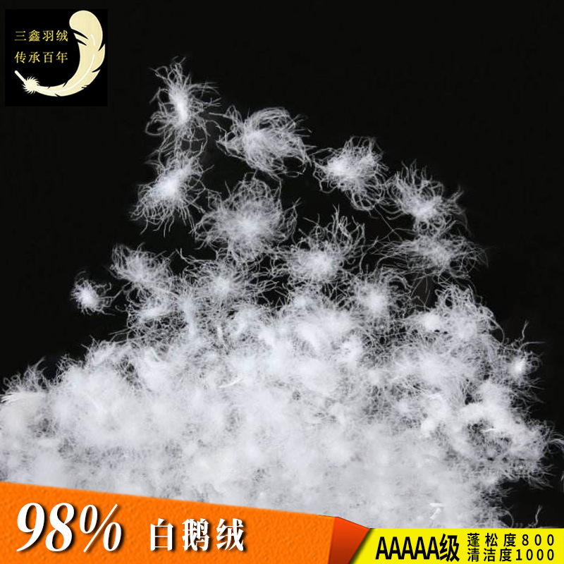 Manufacturer Wholesale Daduo 98 White Goose down 5A Grade down Feather Products Textile Clothing Quilt Sleeping Bag Filling