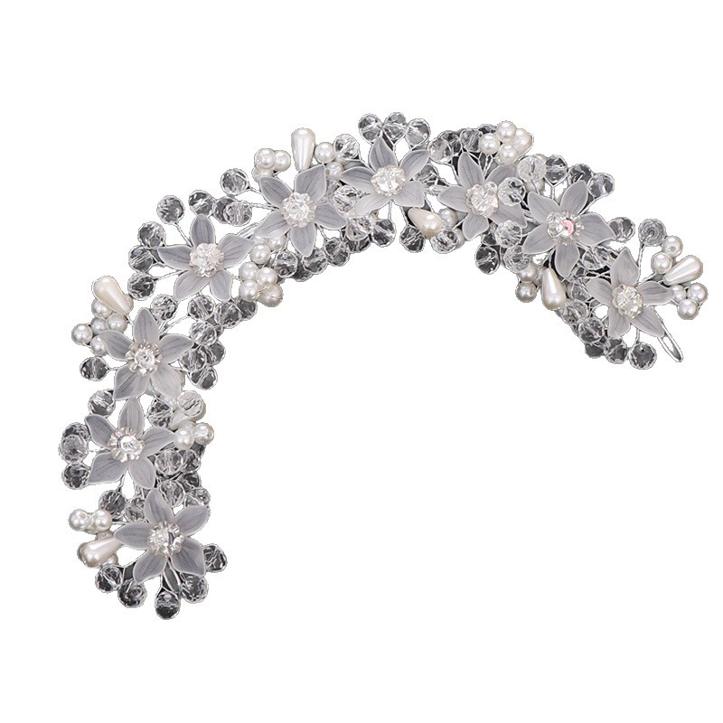 Picture of Tuan Ming Xin Niang Jewelry Handmade Crystal Flower Hair Band Children's Performance Hair Accessories Wedding Dress Wedding Accessories