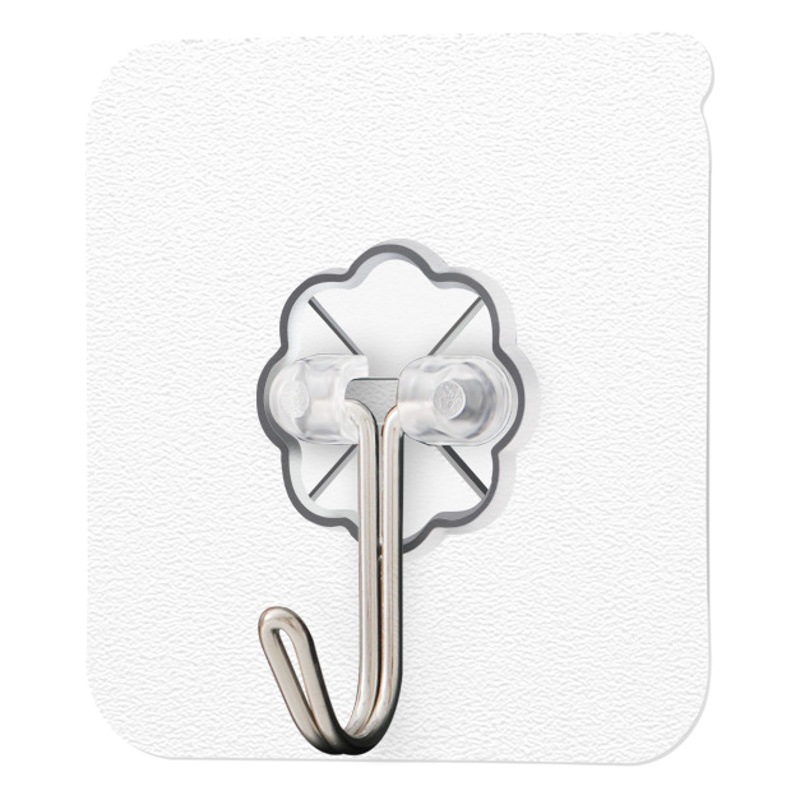 Source manufacturer hook strong sticky seamless snap button stick kitchen non-perforated hook coat hook door hook