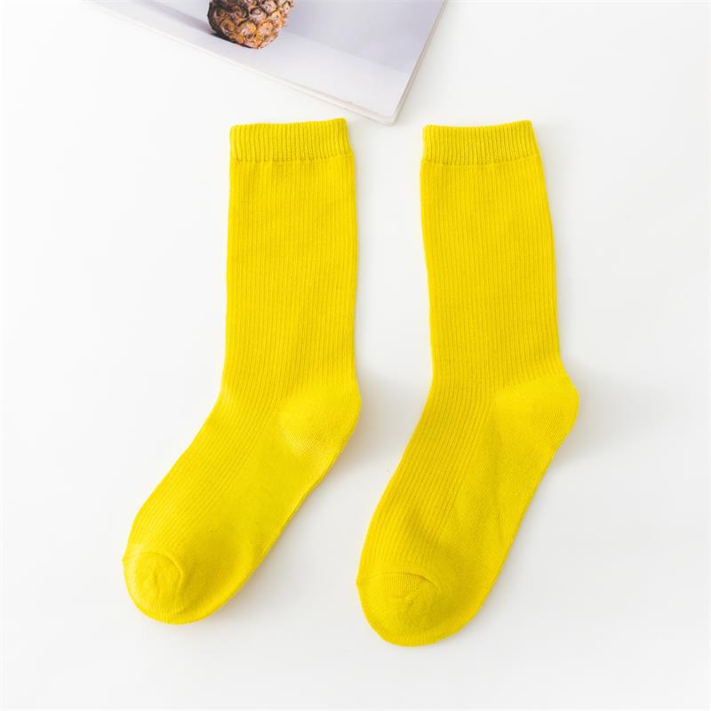Picture of Spring and summer women's socks solid color dopamine color tube socks Zhuji pile socks ladies candy color socks cotton socks