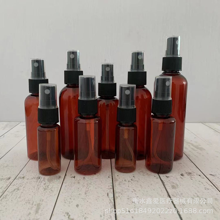 30/50/60/100ml Brown Light-Blocking Spray Bottle Pet Alcohol Disinfectant Water Dispensing Spray Bottle Dispensing Spray Bottle