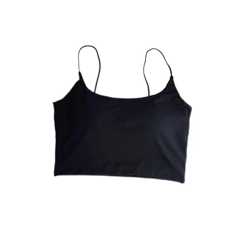 Picture of Metwo Nude Seamless Beautiful Straps with Breast Pads, Wrapped Chest, Spaghetti Straps, Ice Silk Camisole, Sexy Short Top for Women