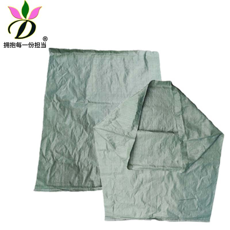 Green thick woven bag snakeskin bag woven bag 80*200cm moisture-proof bag garbage bag logistics packing express bag
