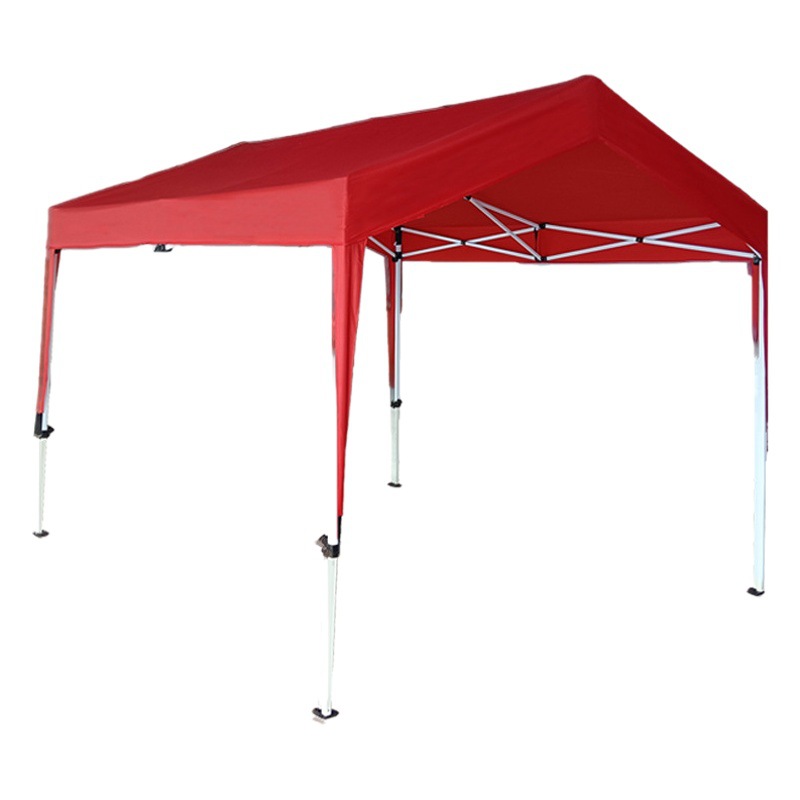 Outdoor folding four-corner large umbrella rainproof sunscreen four-legged tent stall night market 3*3 advertising canopy awning