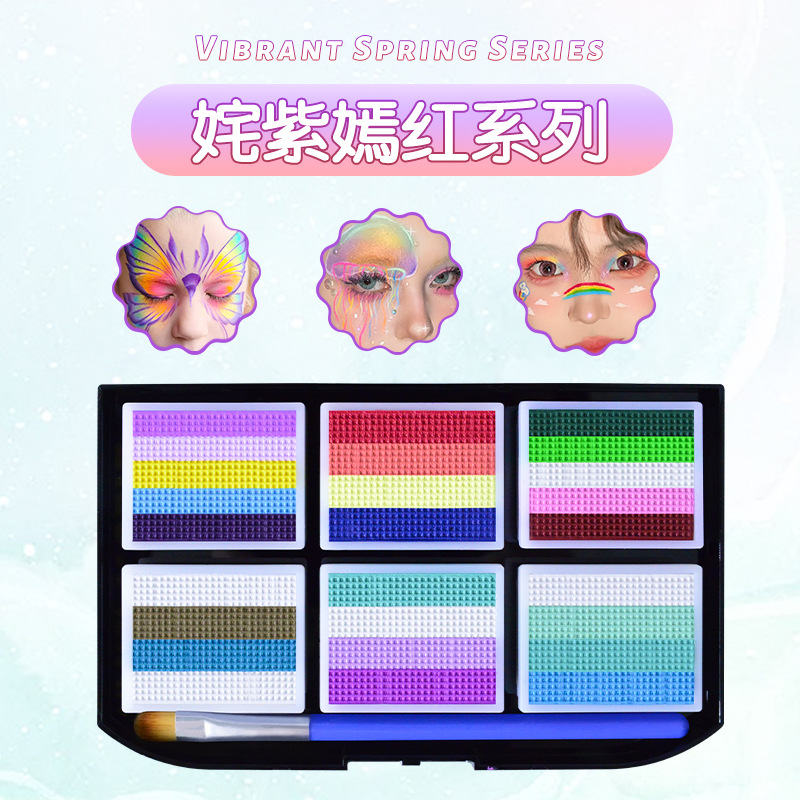 Picture of Children's Human Face Painting suit Festival Comic-Con Makeup 3D Painting Pigments Water-soluble Washable Pigments